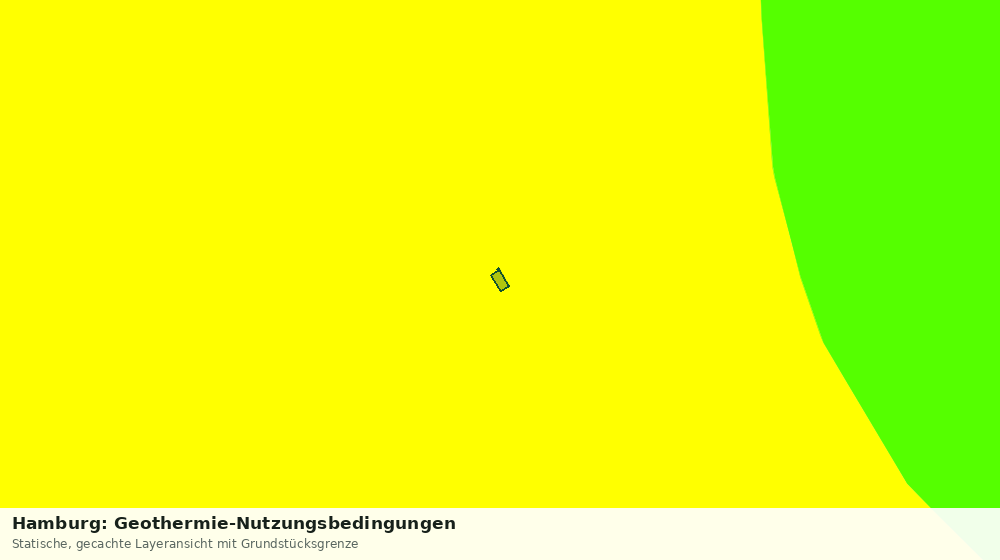 Statische Kartenansicht: Hamburg: Geothermie-Nutzungsbedingungen