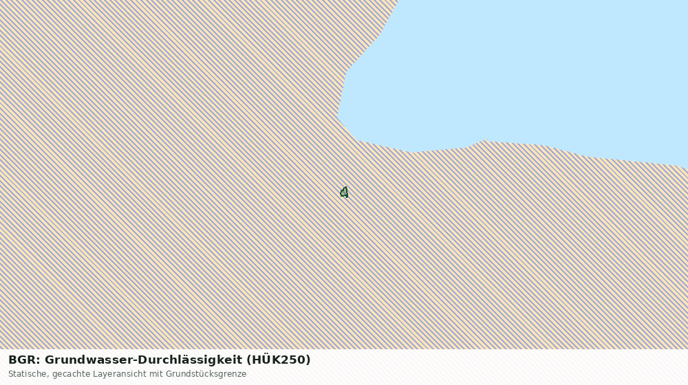 Statische Kartenansicht: BGR: Grundwasser-Durchlässigkeit (HÜK250)
