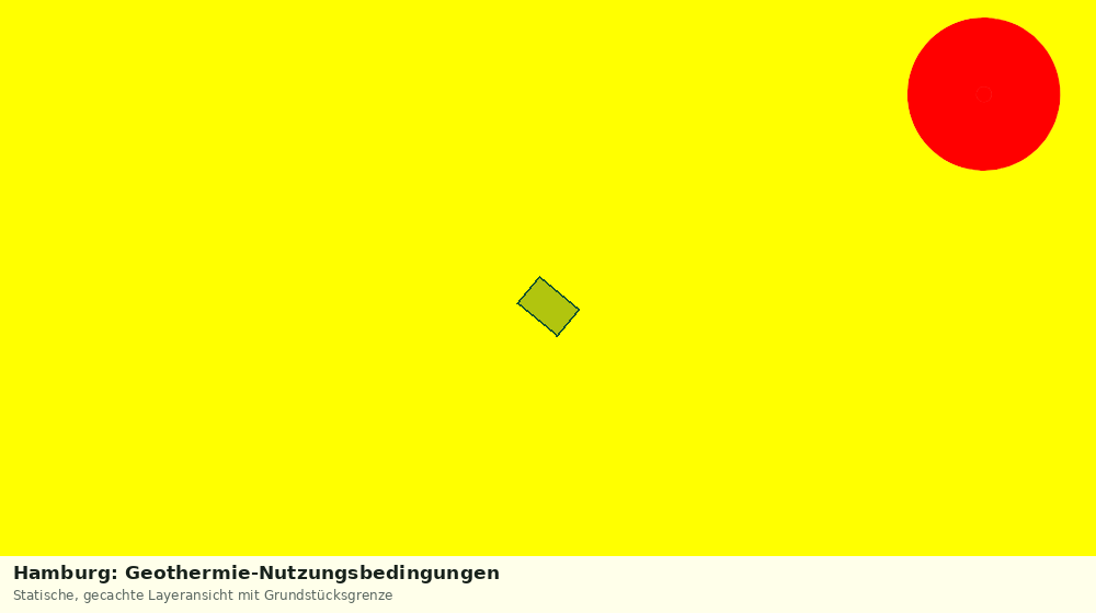 Statische Kartenansicht: Hamburg: Geothermie-Nutzungsbedingungen