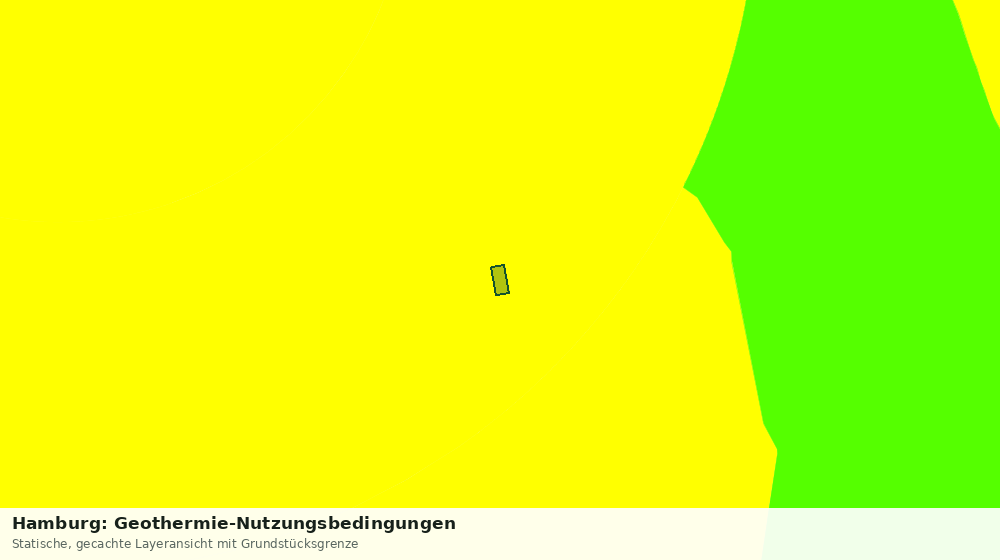 Statische Kartenansicht: Hamburg: Geothermie-Nutzungsbedingungen