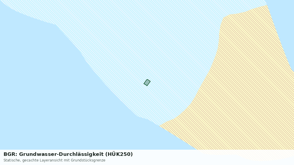 Statische Kartenansicht: BGR: Grundwasser-Durchlässigkeit (HÜK250)