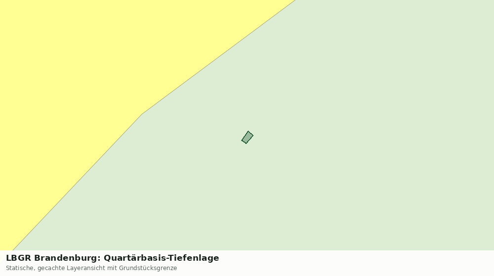 Statische Kartenansicht: LBGR Brandenburg: Quartärbasis-Tiefenlage