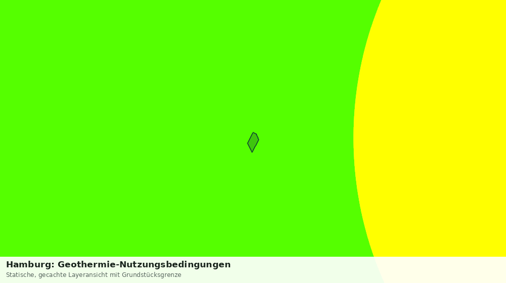 Statische Kartenansicht: Hamburg: Geothermie-Nutzungsbedingungen