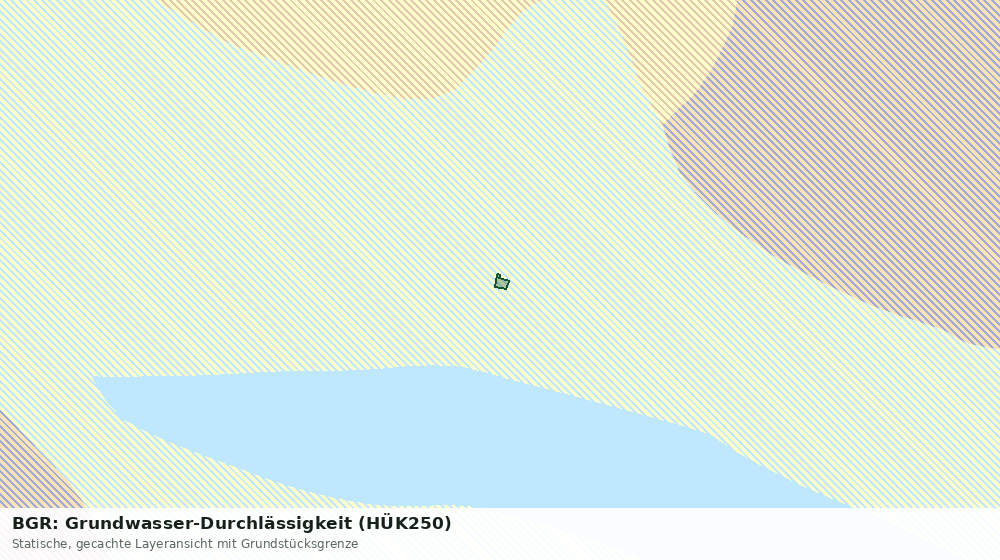 Statische Kartenansicht: BGR: Grundwasser-Durchlässigkeit (HÜK250)
