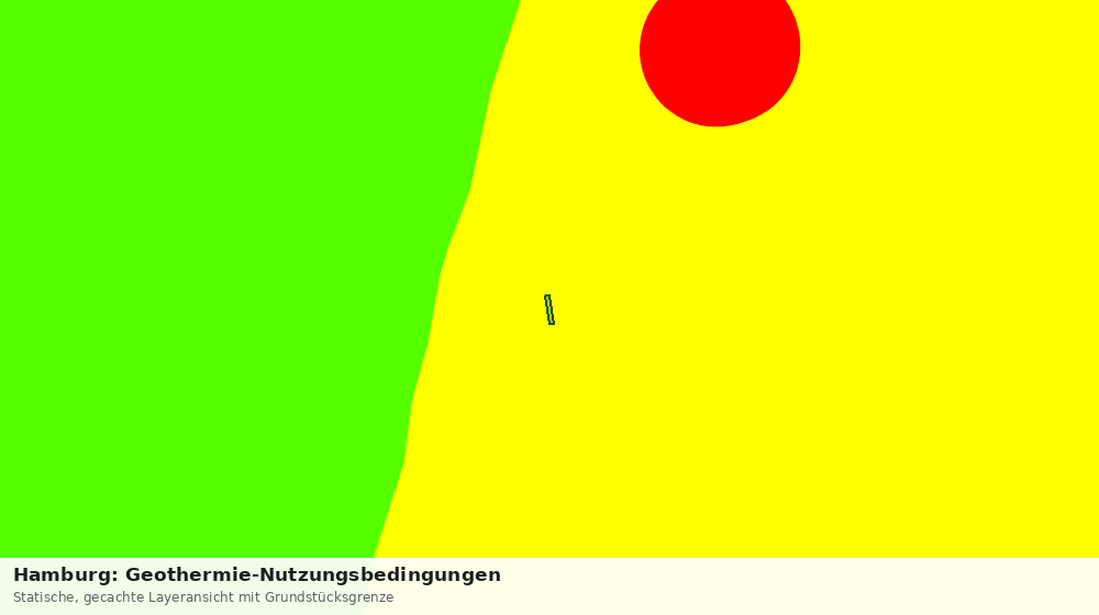 Statische Kartenansicht: Hamburg: Geothermie-Nutzungsbedingungen
