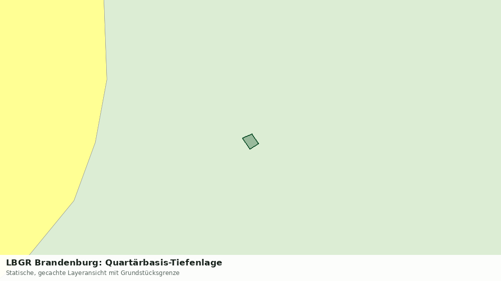 Statische Kartenansicht: LBGR Brandenburg: Quartärbasis-Tiefenlage