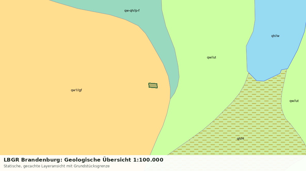 Statische Kartenansicht: LBGR Brandenburg: Geologische Übersicht 1:100.000