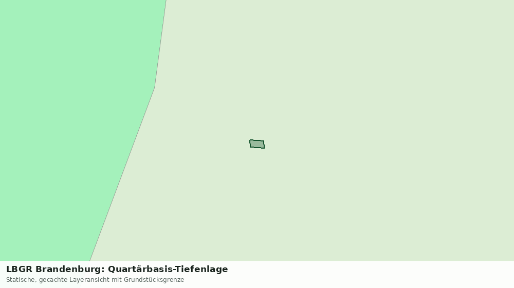 Statische Kartenansicht: LBGR Brandenburg: Quartärbasis-Tiefenlage