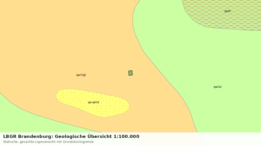Statische Kartenansicht: LBGR Brandenburg: Geologische Übersicht 1:100.000