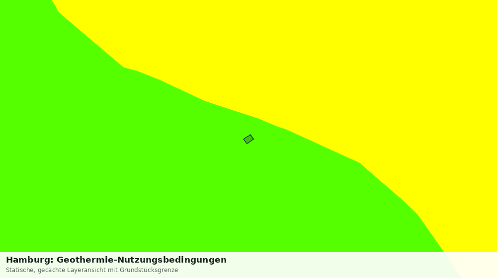 Statische Kartenansicht: Hamburg: Geothermie-Nutzungsbedingungen