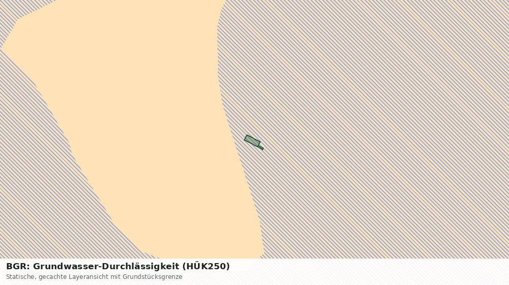 Statische Kartenansicht: BGR: Grundwasser-Durchlässigkeit (HÜK250)