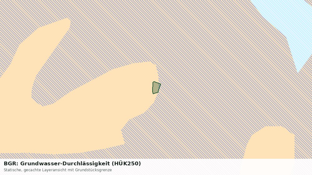 Statische Kartenansicht: BGR: Grundwasser-Durchlässigkeit (HÜK250)