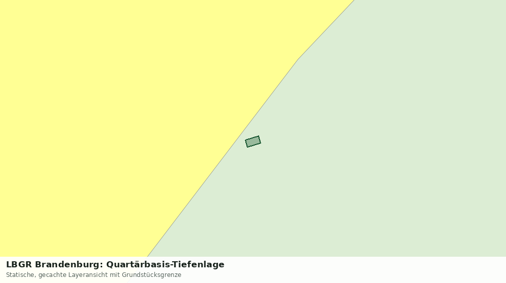 Statische Kartenansicht: LBGR Brandenburg: Quartärbasis-Tiefenlage