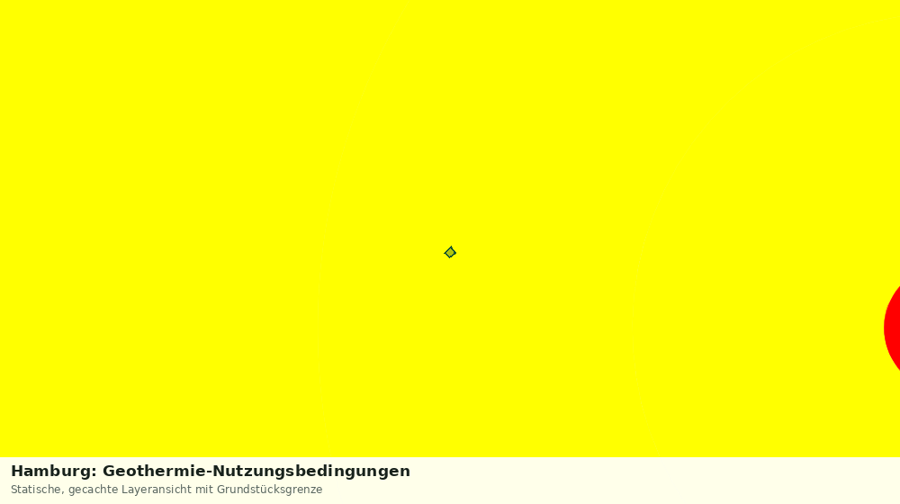 Statische Kartenansicht: Hamburg: Geothermie-Nutzungsbedingungen