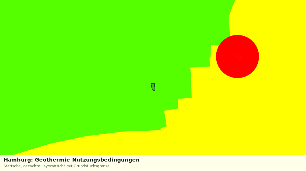 Statische Kartenansicht: Hamburg: Geothermie-Nutzungsbedingungen