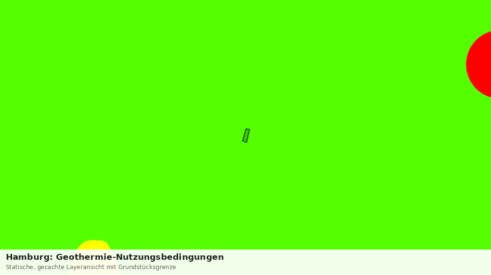 Statische Kartenansicht: Hamburg: Geothermie-Nutzungsbedingungen