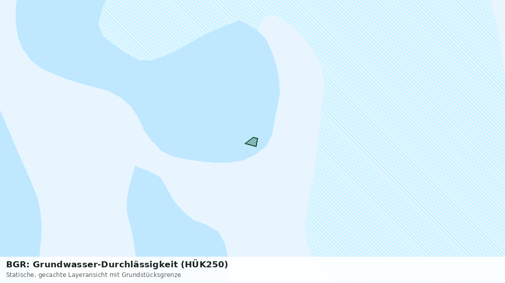 Statische Kartenansicht: BGR: Grundwasser-Durchlässigkeit (HÜK250)