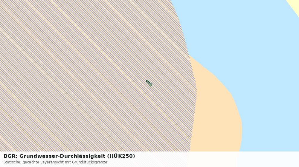 Statische Kartenansicht: BGR: Grundwasser-Durchlässigkeit (HÜK250)