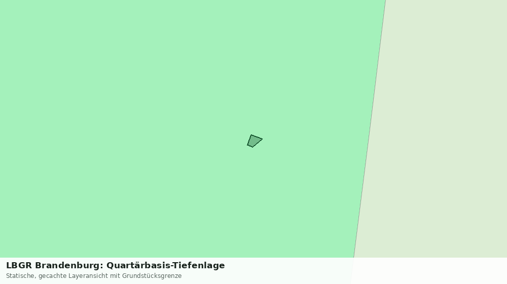 Statische Kartenansicht: LBGR Brandenburg: Quartärbasis-Tiefenlage
