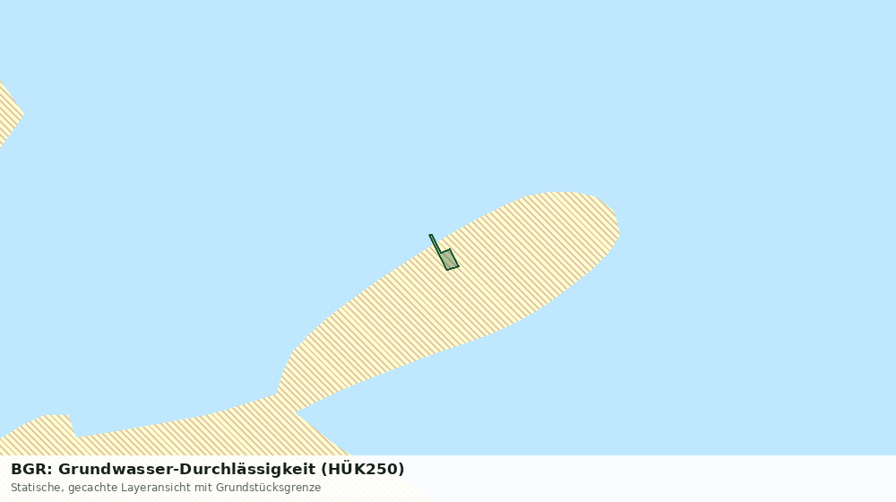 Statische Kartenansicht: BGR: Grundwasser-Durchlässigkeit (HÜK250)