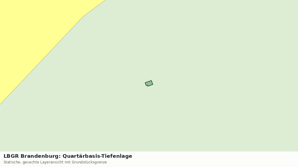 Statische Kartenansicht: LBGR Brandenburg: Quartärbasis-Tiefenlage