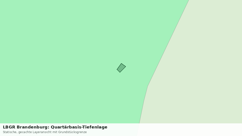 Statische Kartenansicht: LBGR Brandenburg: Quartärbasis-Tiefenlage