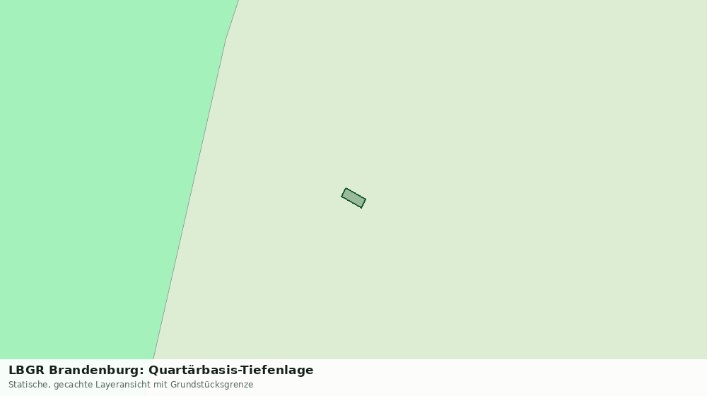 Statische Kartenansicht: LBGR Brandenburg: Quartärbasis-Tiefenlage