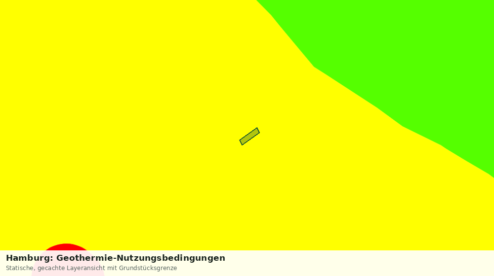 Statische Kartenansicht: Hamburg: Geothermie-Nutzungsbedingungen