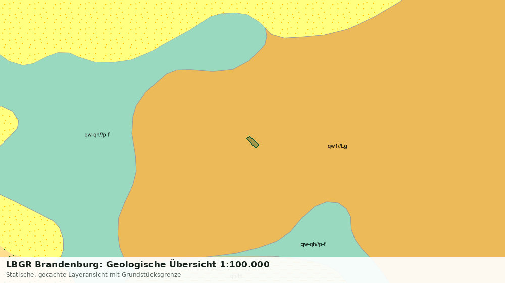 Statische Kartenansicht: LBGR Brandenburg: Geologische Übersicht 1:100.000