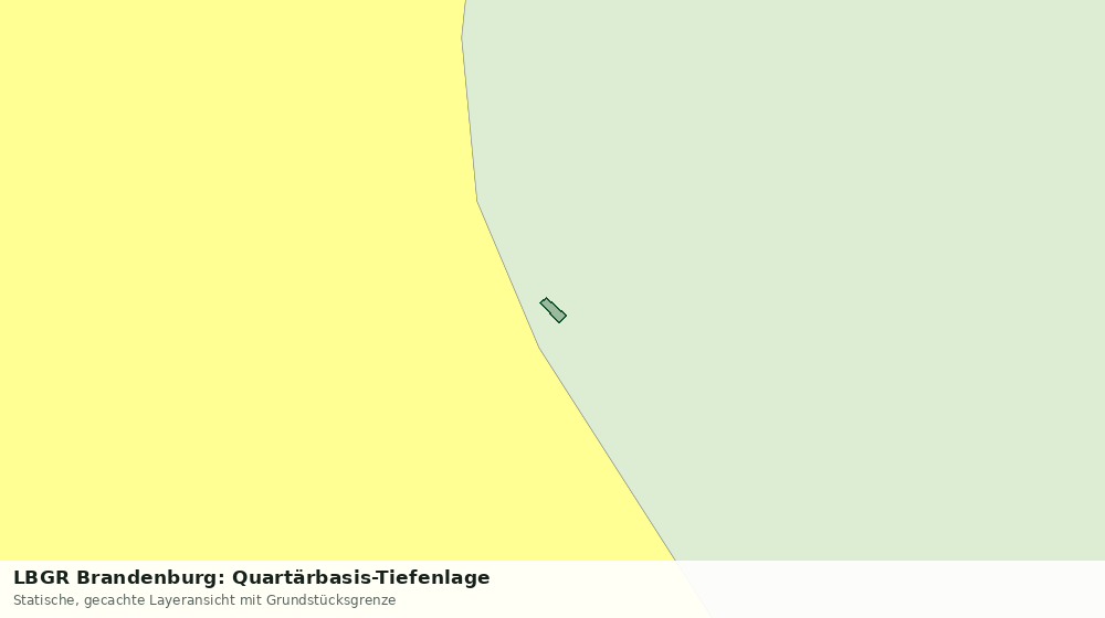 Statische Kartenansicht: LBGR Brandenburg: Quartärbasis-Tiefenlage