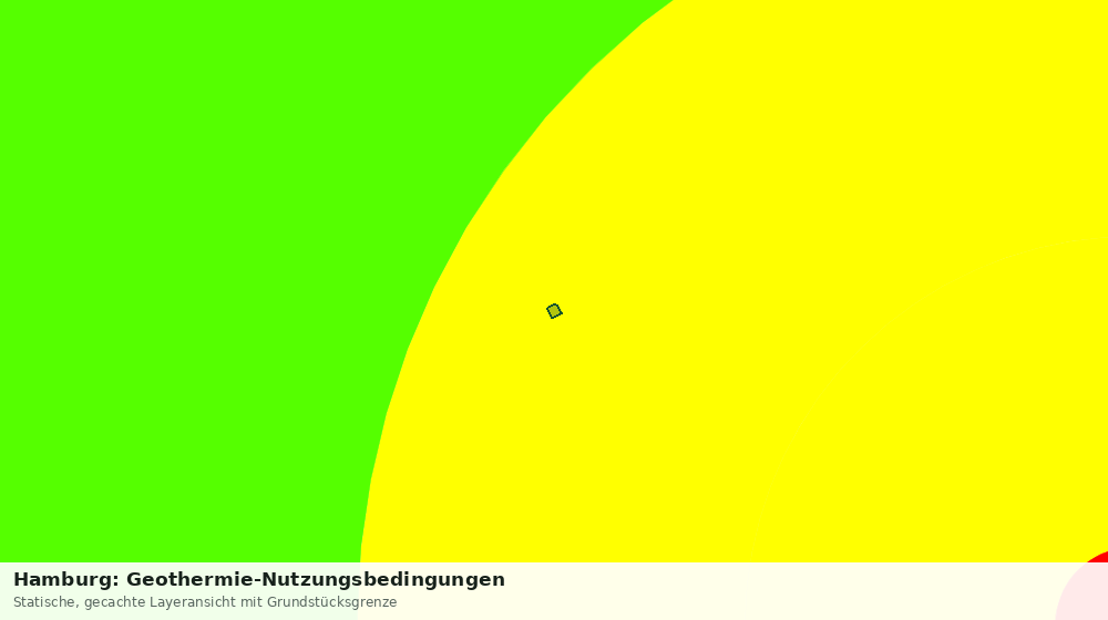 Statische Kartenansicht: Hamburg: Geothermie-Nutzungsbedingungen