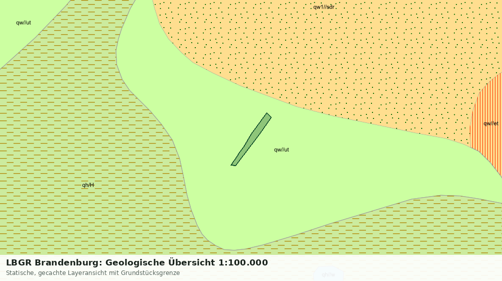 Statische Kartenansicht: LBGR Brandenburg: Geologische Übersicht 1:100.000