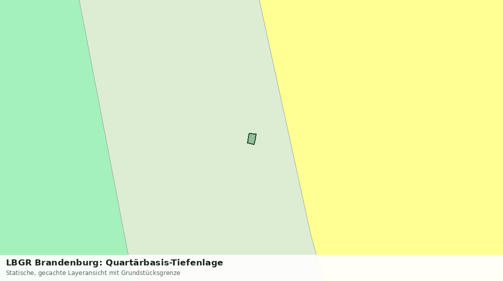 Statische Kartenansicht: LBGR Brandenburg: Quartärbasis-Tiefenlage