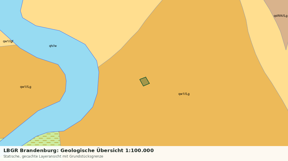Statische Kartenansicht: LBGR Brandenburg: Geologische Übersicht 1:100.000
