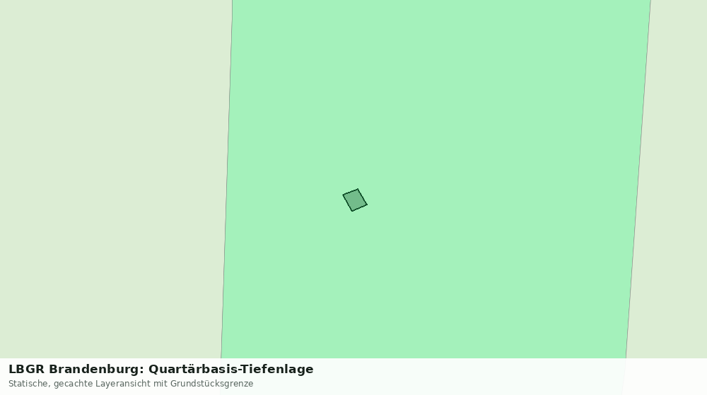 Statische Kartenansicht: LBGR Brandenburg: Quartärbasis-Tiefenlage