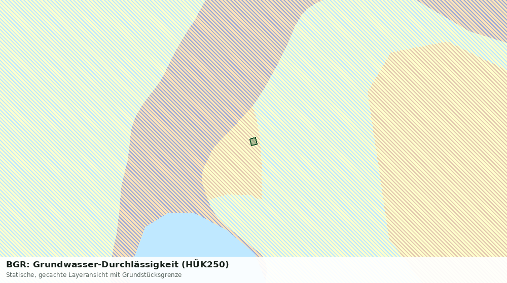 Statische Kartenansicht: BGR: Grundwasser-Durchlässigkeit (HÜK250)