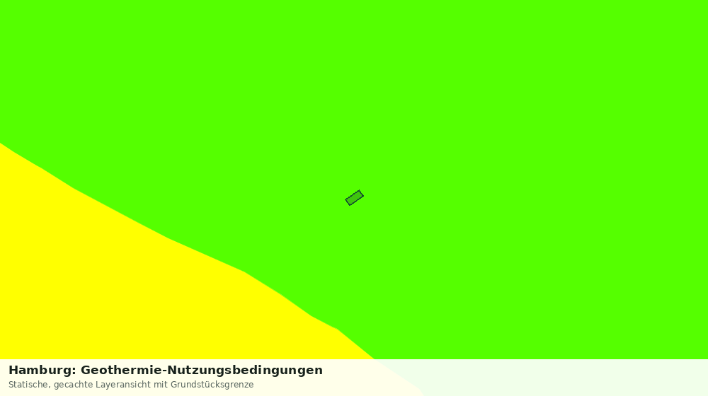Statische Kartenansicht: Hamburg: Geothermie-Nutzungsbedingungen