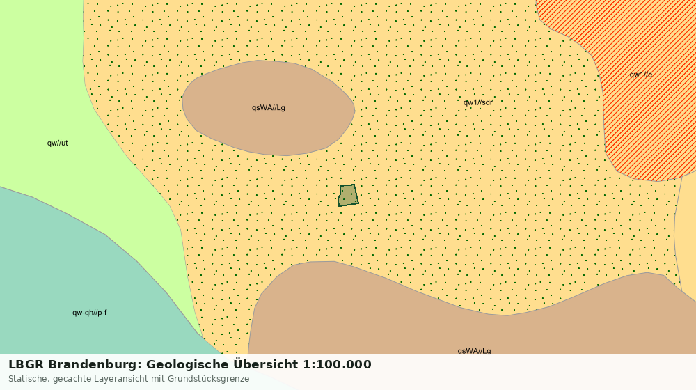 Statische Kartenansicht: LBGR Brandenburg: Geologische Übersicht 1:100.000