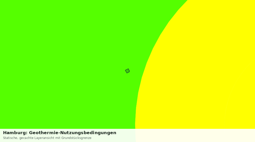 Statische Kartenansicht: Hamburg: Geothermie-Nutzungsbedingungen