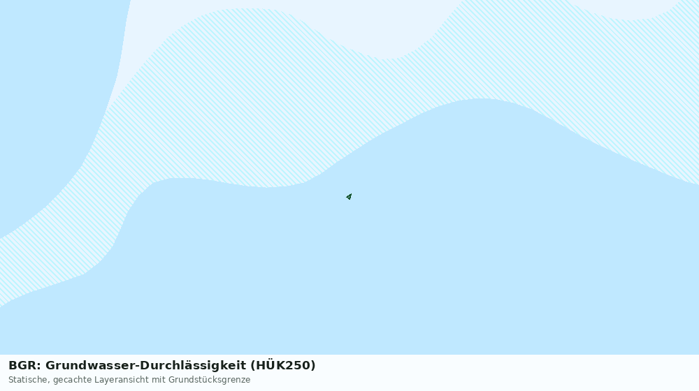 Statische Kartenansicht: BGR: Grundwasser-Durchlässigkeit (HÜK250)