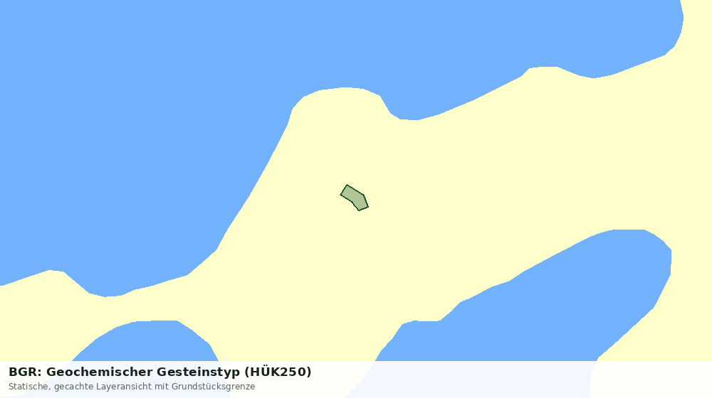 Statische Kartenansicht: BGR: Geochemischer Gesteinstyp (HÜK250)