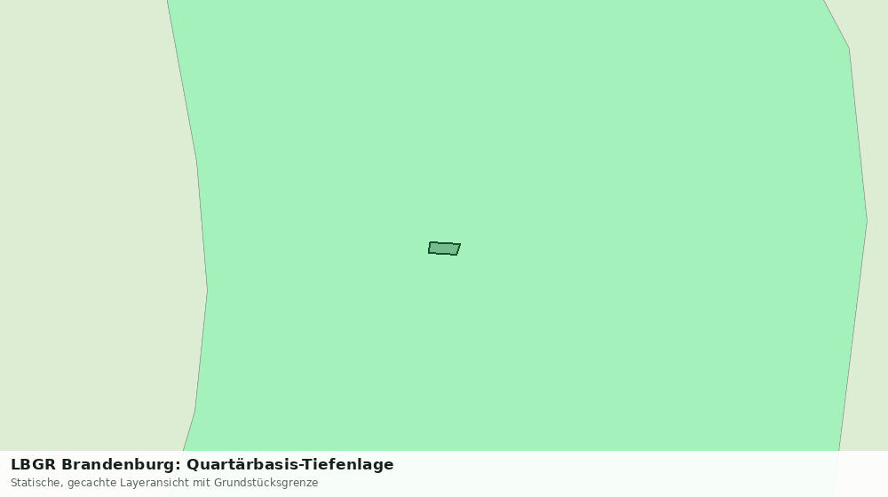 Statische Kartenansicht: LBGR Brandenburg: Quartärbasis-Tiefenlage