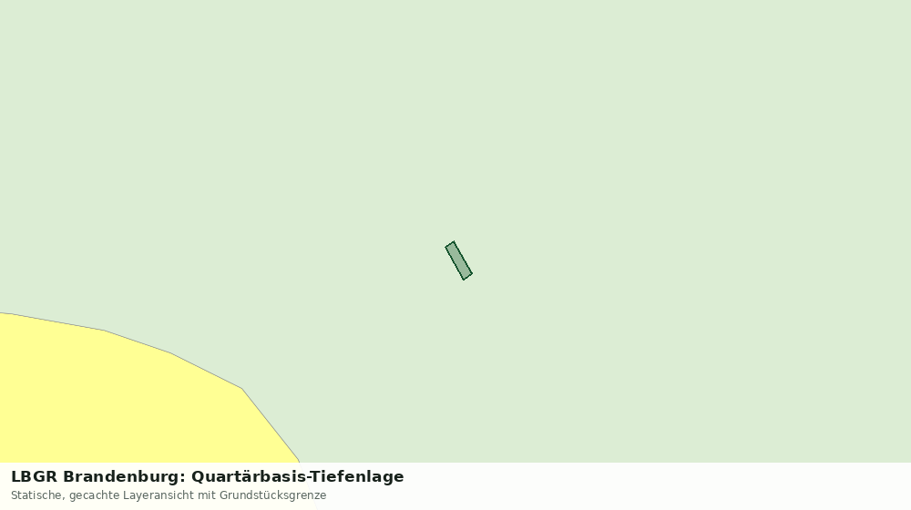 Statische Kartenansicht: LBGR Brandenburg: Quartärbasis-Tiefenlage