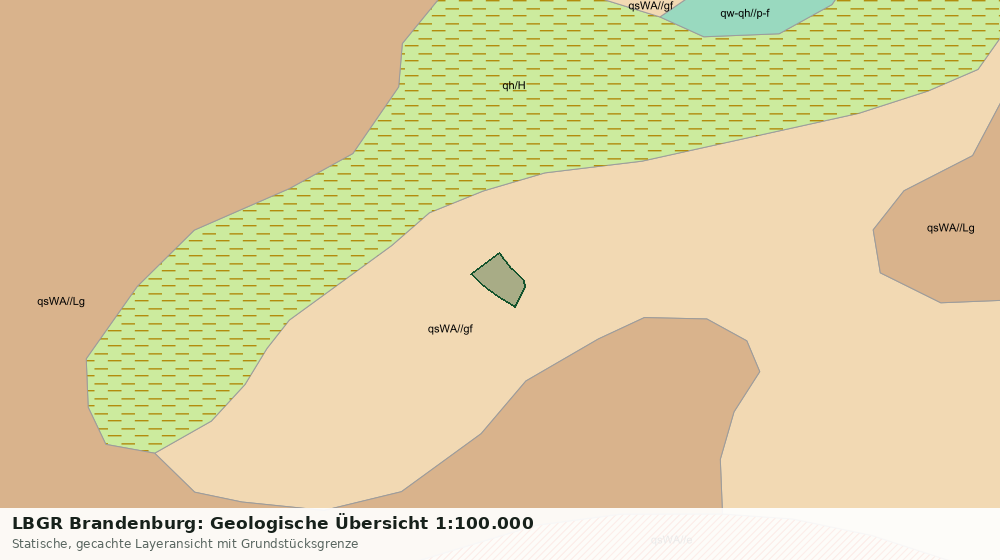 Statische Kartenansicht: LBGR Brandenburg: Geologische Übersicht 1:100.000