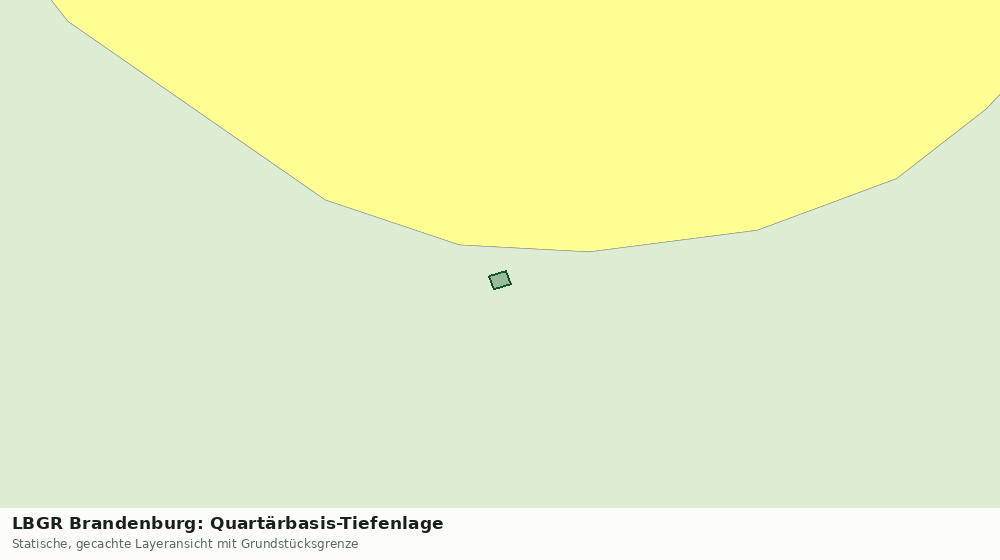 Statische Kartenansicht: LBGR Brandenburg: Quartärbasis-Tiefenlage