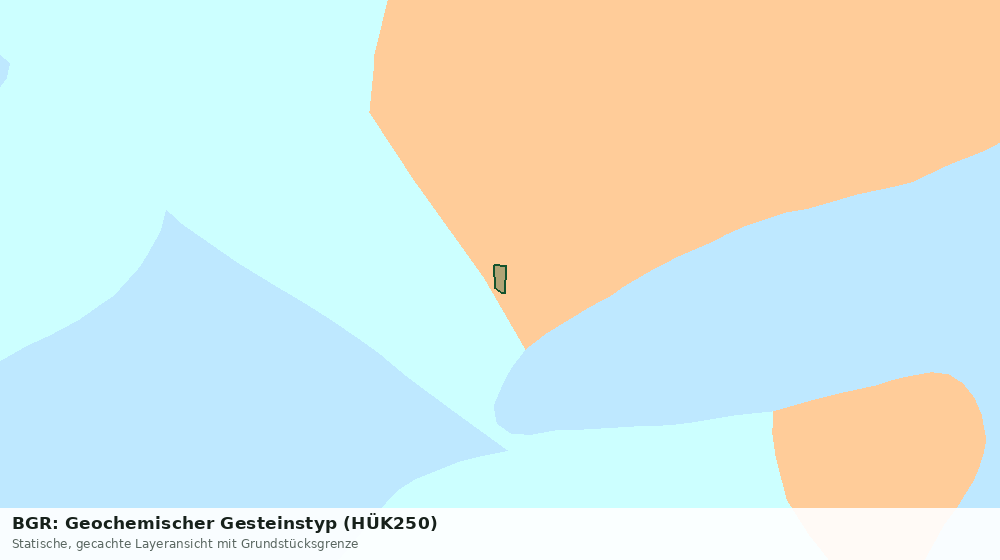 Statische Kartenansicht: BGR: Geochemischer Gesteinstyp (HÜK250)