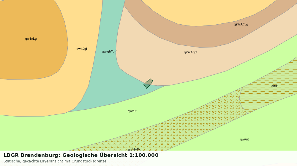 Statische Kartenansicht: LBGR Brandenburg: Geologische Übersicht 1:100.000