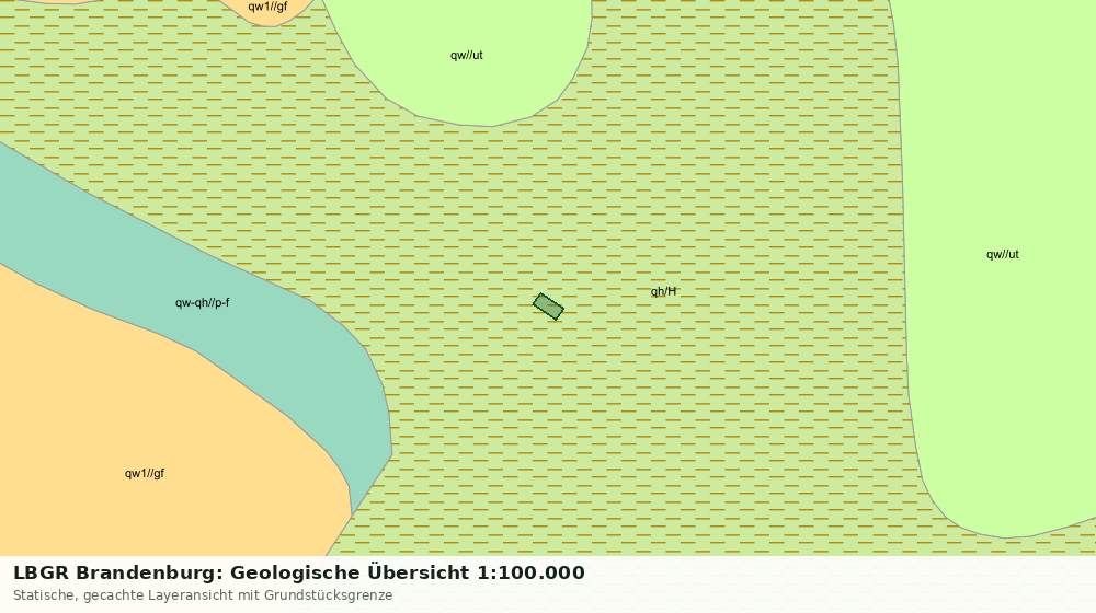 Statische Kartenansicht: LBGR Brandenburg: Geologische Übersicht 1:100.000