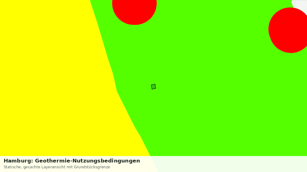 Statische Kartenansicht: Hamburg: Geothermie-Nutzungsbedingungen