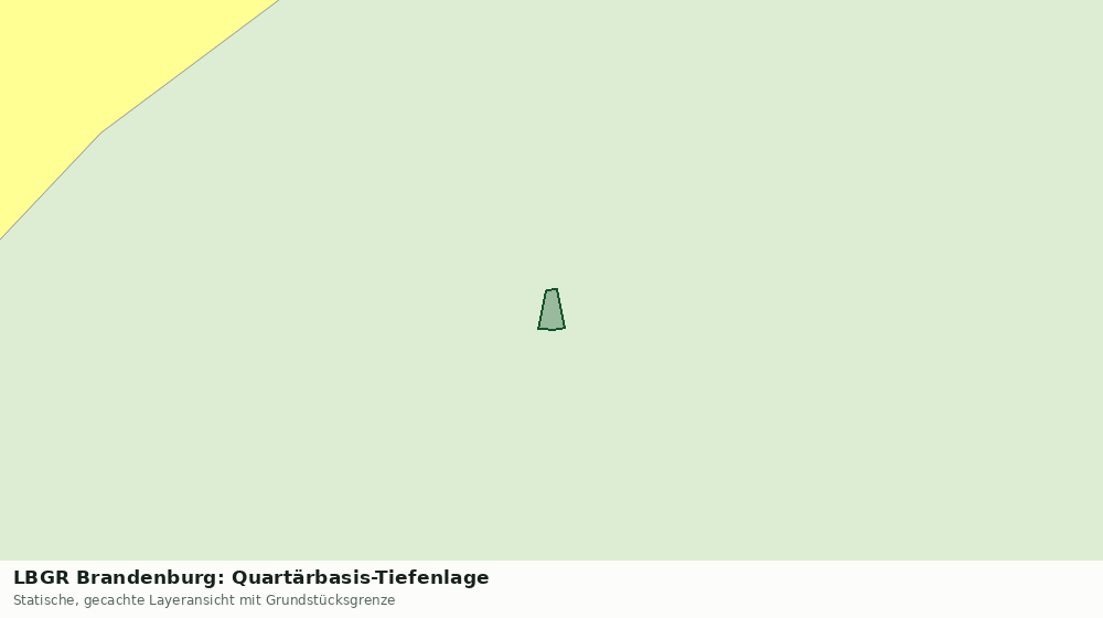 Statische Kartenansicht: LBGR Brandenburg: Quartärbasis-Tiefenlage